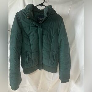 American Eagle Outfitters Forest Green Puffer Jacket
